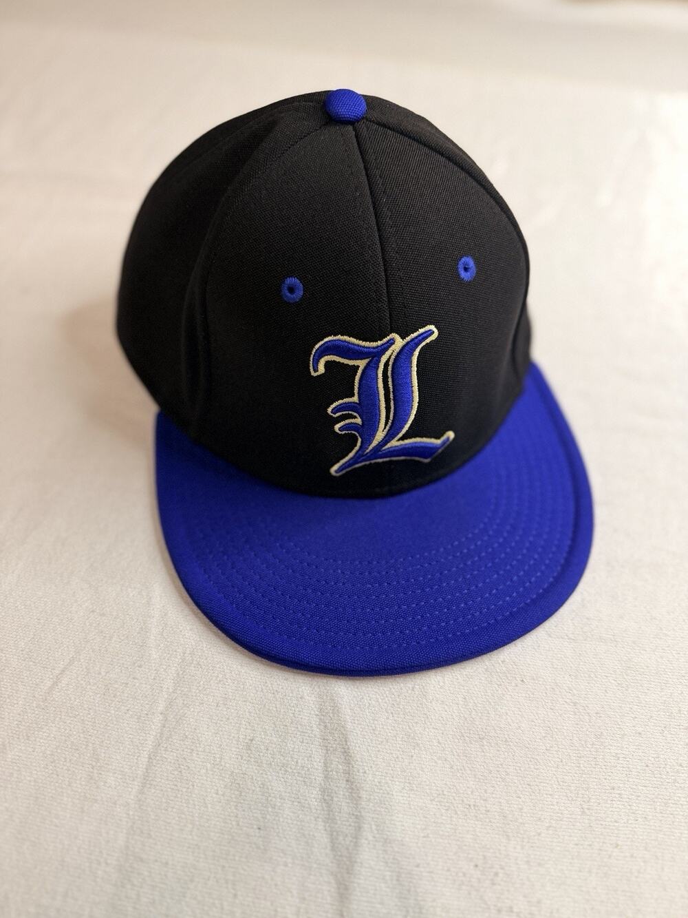 The Game Pro Louisville Cardinals Baseball Hat Men’s M Fit Black Blue NCAA